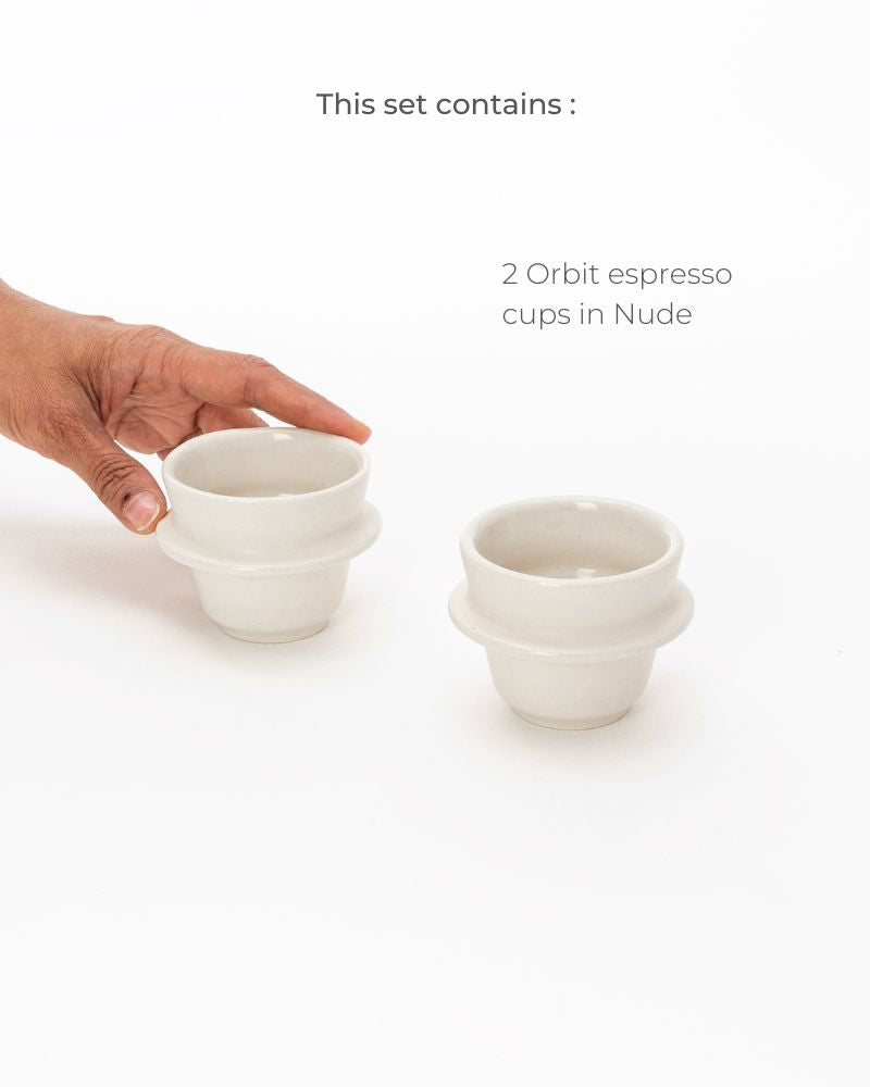 Orbit 90 ml Espresso Cup Nude (Set of 2)