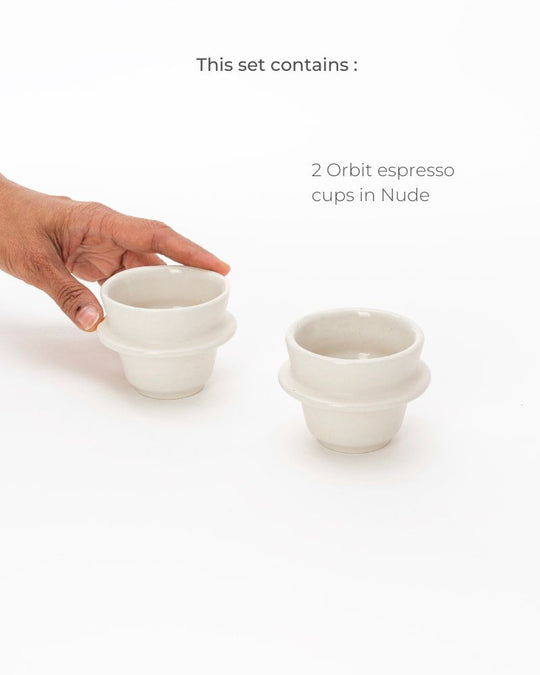 Orbit 90 ml Espresso Cup Nude (Set of 2)