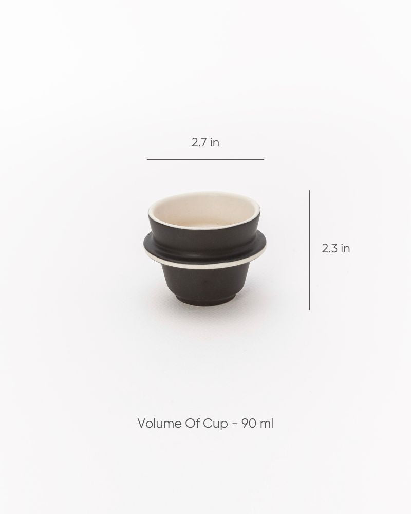 Orbit 90 ml Espresso Cup Matt Black (Set of 2)