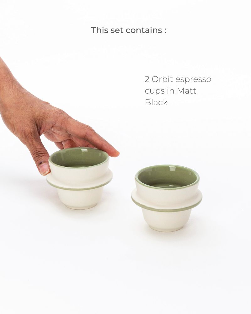 Orbit 90 ml Espresso Cup Sage Green (Set of 2)