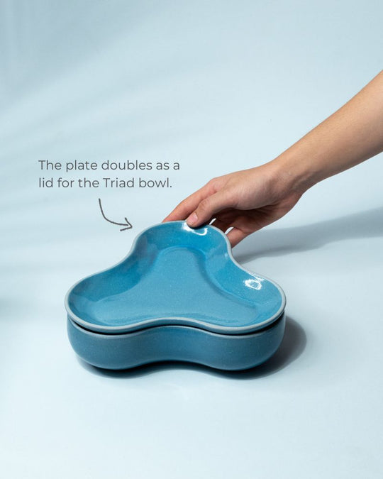 Triad Pasta Bowl with Lid Pacific Blue