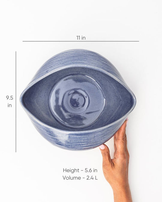 Big Whirl Serving Bowl (2400 ml) Stormy Blue