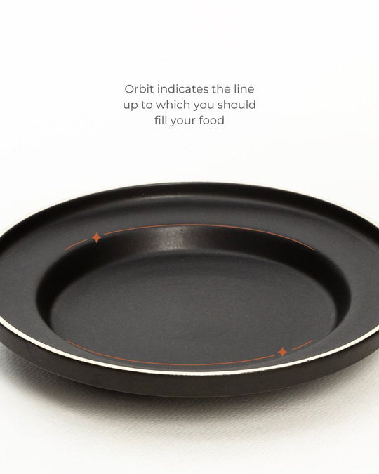 Eclipse Shallow Pasta Bowl Matt Black