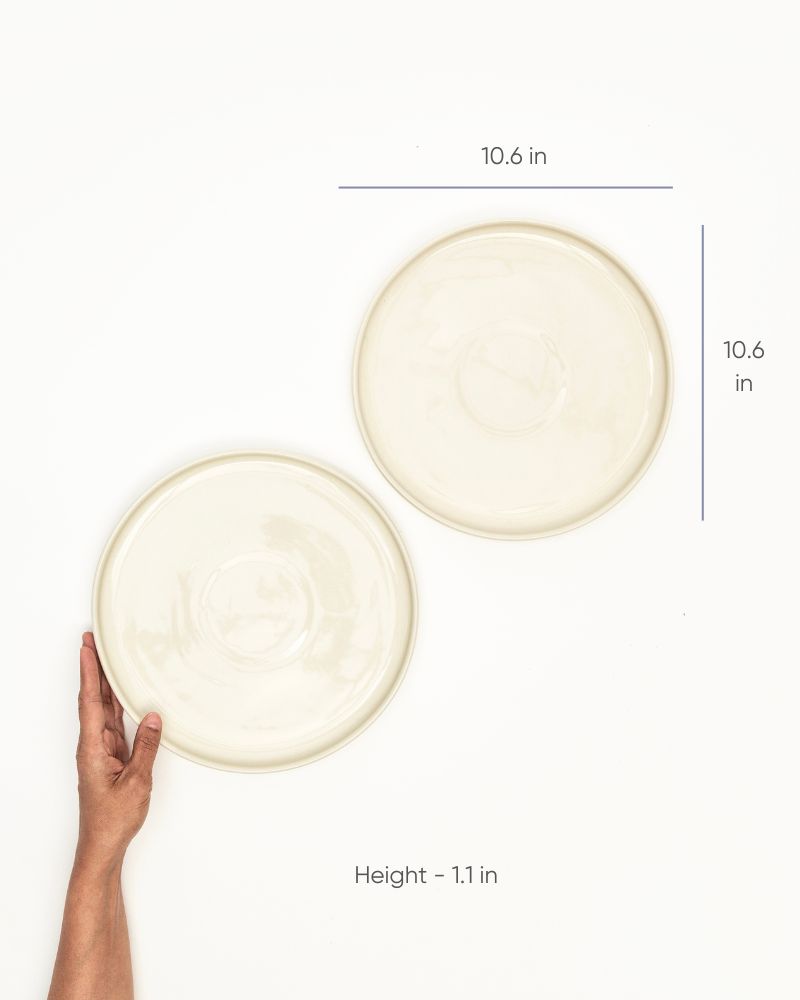 Cosmo Nova Dinner Plate Nude (Set of 2)