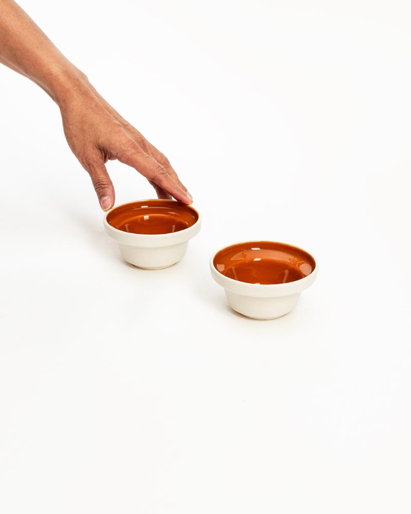 Eclipse 130 ml Dip Bowl Warm Brown (Set of 2)