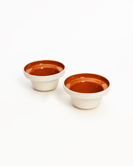 Eclipse 340 ml Katori Bowl Warm Brown (Set of 2)