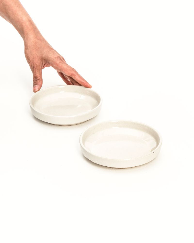 Luna Dessert Plate Nude (Set of 2)