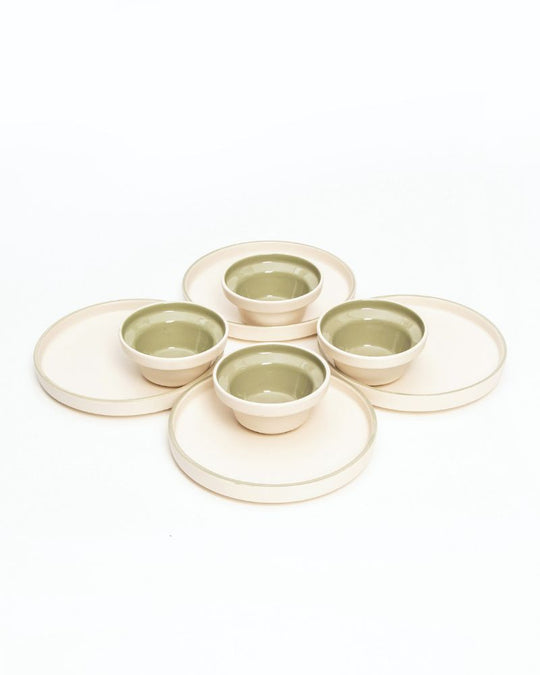 Lunar Appetiser Set Sage Green (8 Pieces)