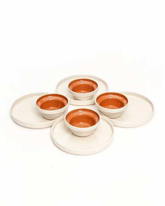 Lunar Appetiser Set Warm Brown (8 Pieces)