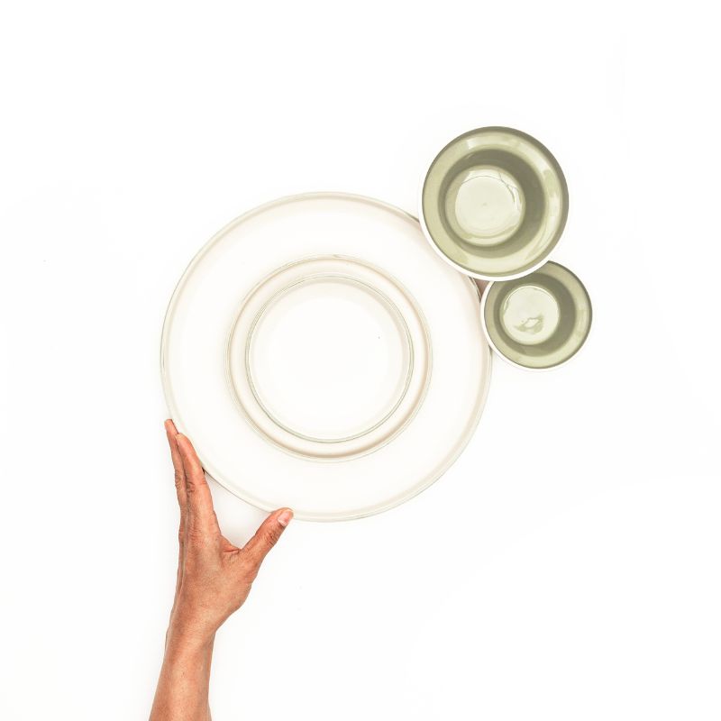 Lunar Dinner Set Sage Green (5 pieces)