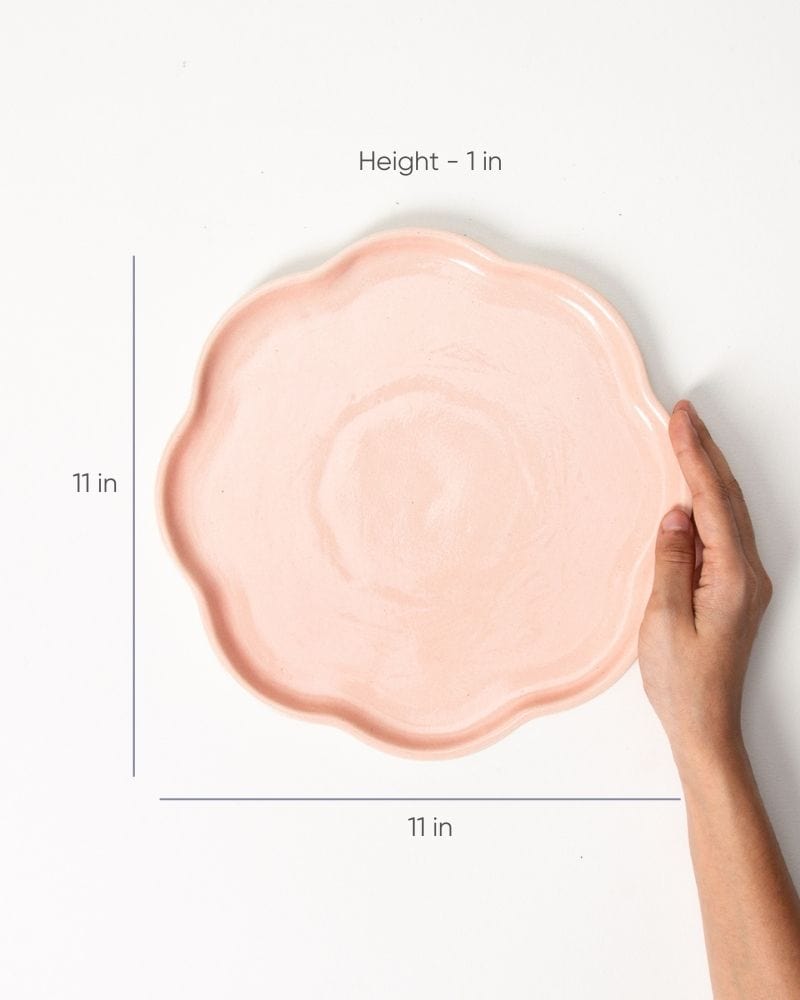 Ware Innovations Plates Blush / 11 x 11 x 1 inch Aureole Dinner Plate Blush