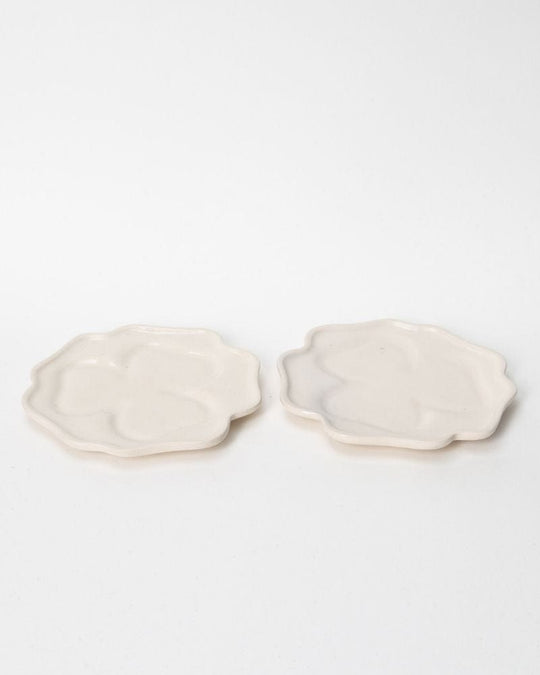 Ware Innovations Plates Nude / 8.5 x 8.5 x 1 in Clover Quarter Plate Nude (Set of 2)