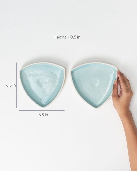 Ware Innovations Plates Aqua / 65x65x14mm Neo  Snack Plate Aqua (Set of 2)